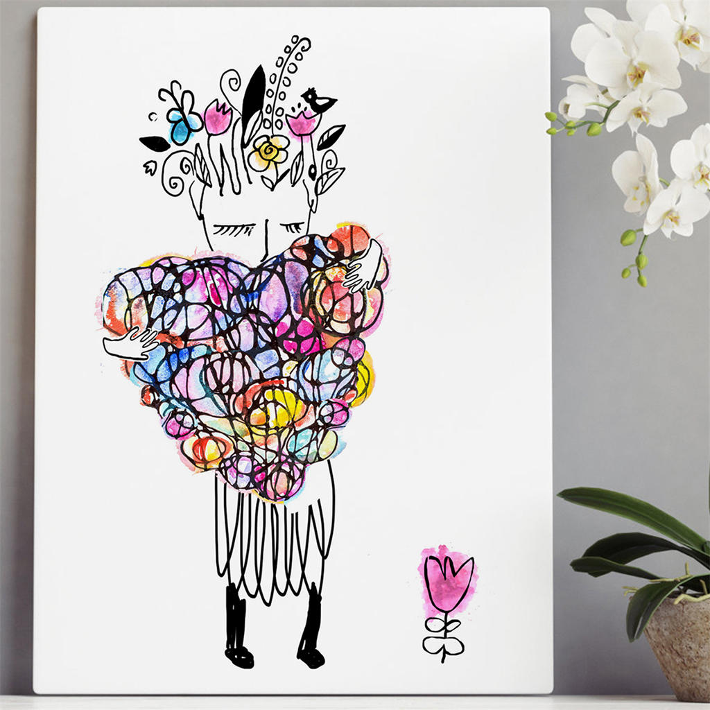 Abstract Heart Canvas Art Painting Print Pictures Decoration Picture Living Room Modren Family Living Room Decor Wall Poster