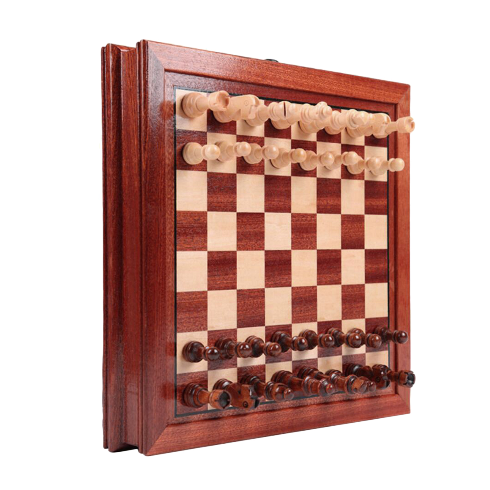 Antique Rosewood Chess Set for Adults, Handmade Pieces and Natural Solid Wooden