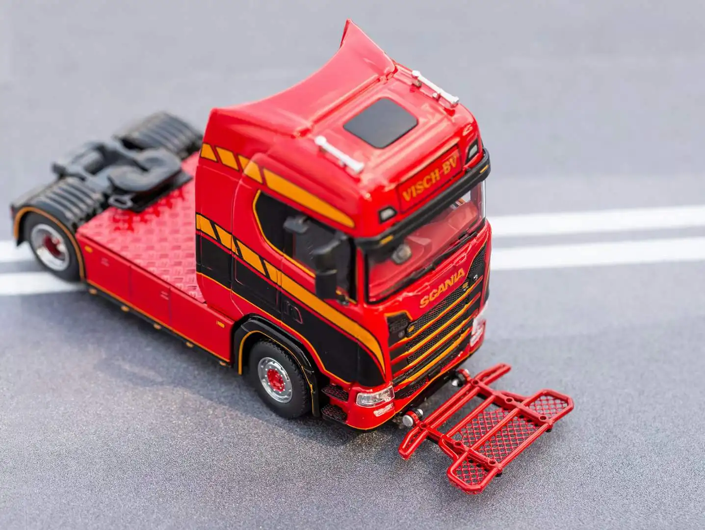 GCD 1:64 Scania S 730 Container Tractor Truck LHD Red Yellow DieCast Model Car|Diecasts Toy Vehicles| - AliExpress
