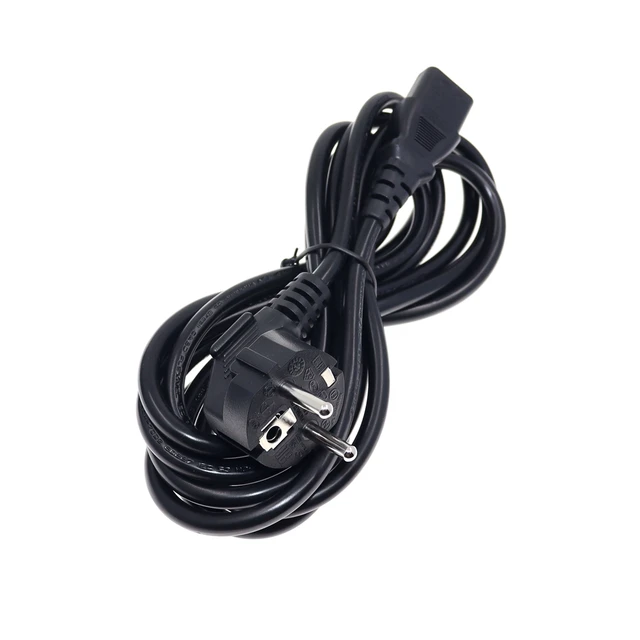 EU 3m IEC C13 Eu Kettle Power Cable Lead Plug Socket for PC Computer  Monitor