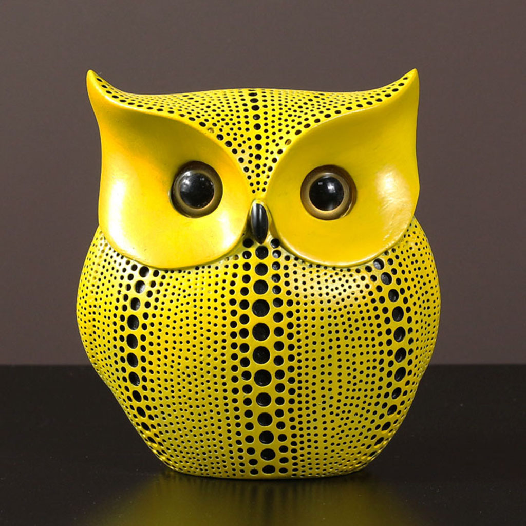 Owl Statue Decoration, Animal Figurines Home Decor, Owl Bird Lovers Living Room Bedroom Office Desktop Shelf Ornament