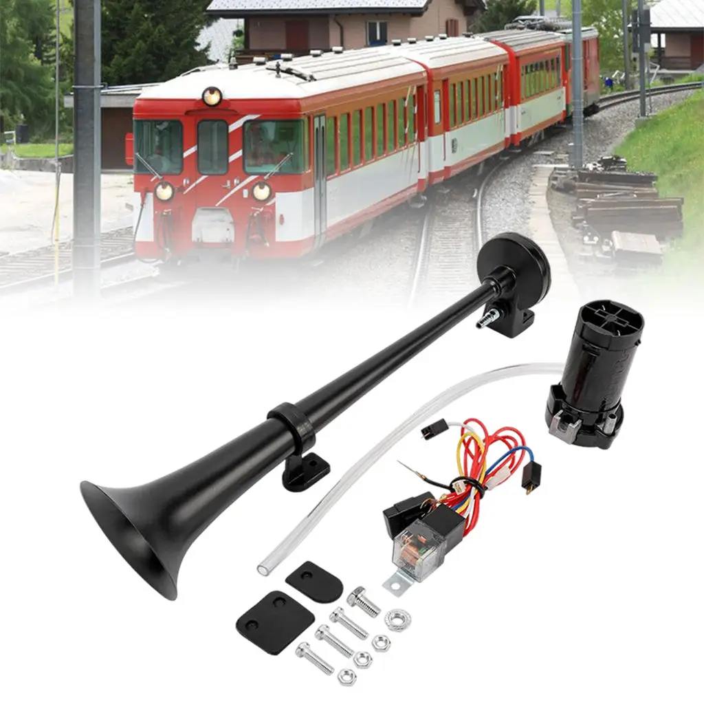17.7inch Super Loud 150db Air Horn Single Trumpet Lorrys Train Speaker Set