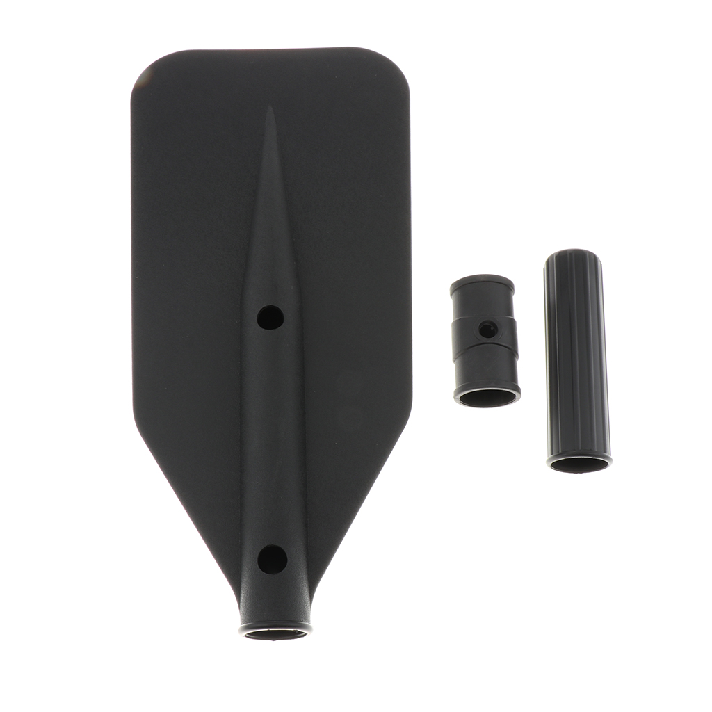 Durable 13x3.7cm PVC Kayak Canoe Paddle Blade Leaf with Hand Grip