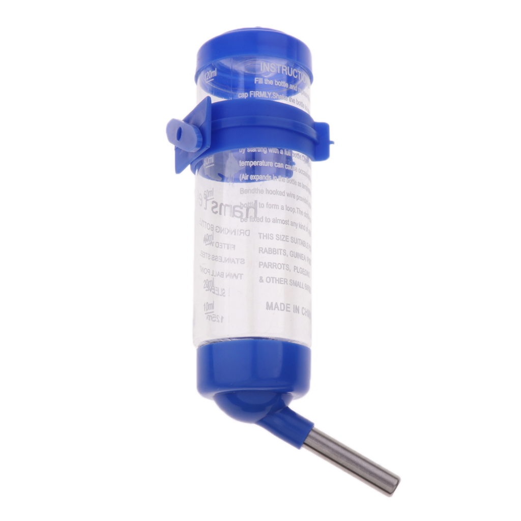 Small Animal Water Bottle | Great for Hamsters, Mice, Guinea Pigs & Rabbits 125ml