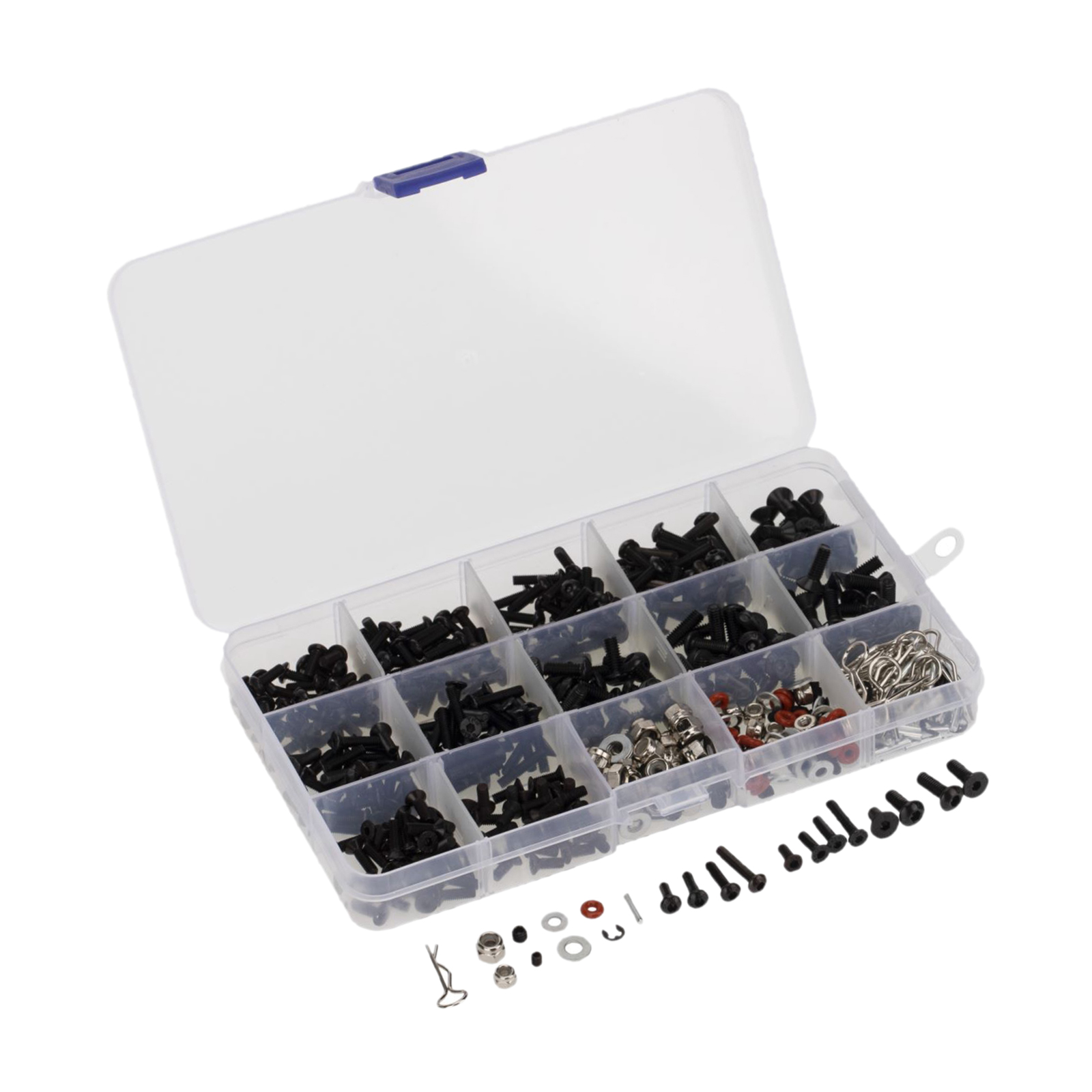 500Pcs M3  Flat & Round Head Screws Hardware Fits 1/8 1/10 RC Repair Parts