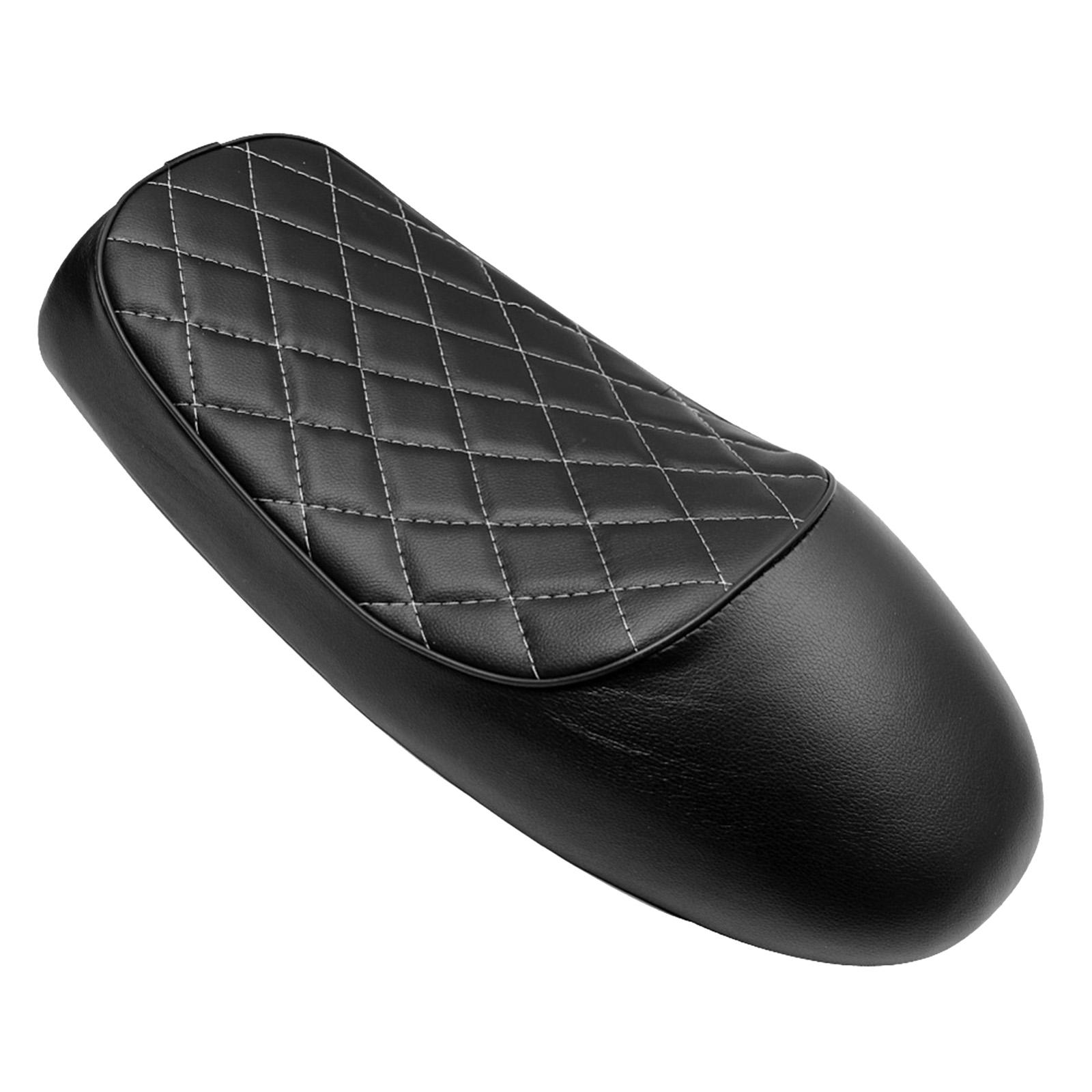 Universal PU Leather Motorcycle Cafe Racer Custom Saddle Flat Seat for KAWASAKI Z650 W650