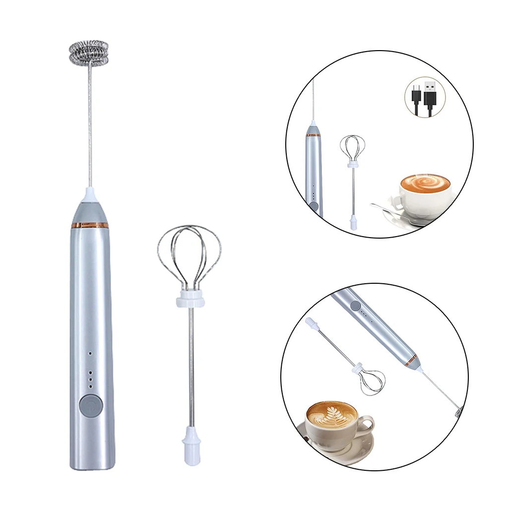 Milk Frother Handheld, Electric Milk Foamer for Coffee, Coffee Frother Milk Foam Maker Drink Mixer Eggbeater Egg Beater