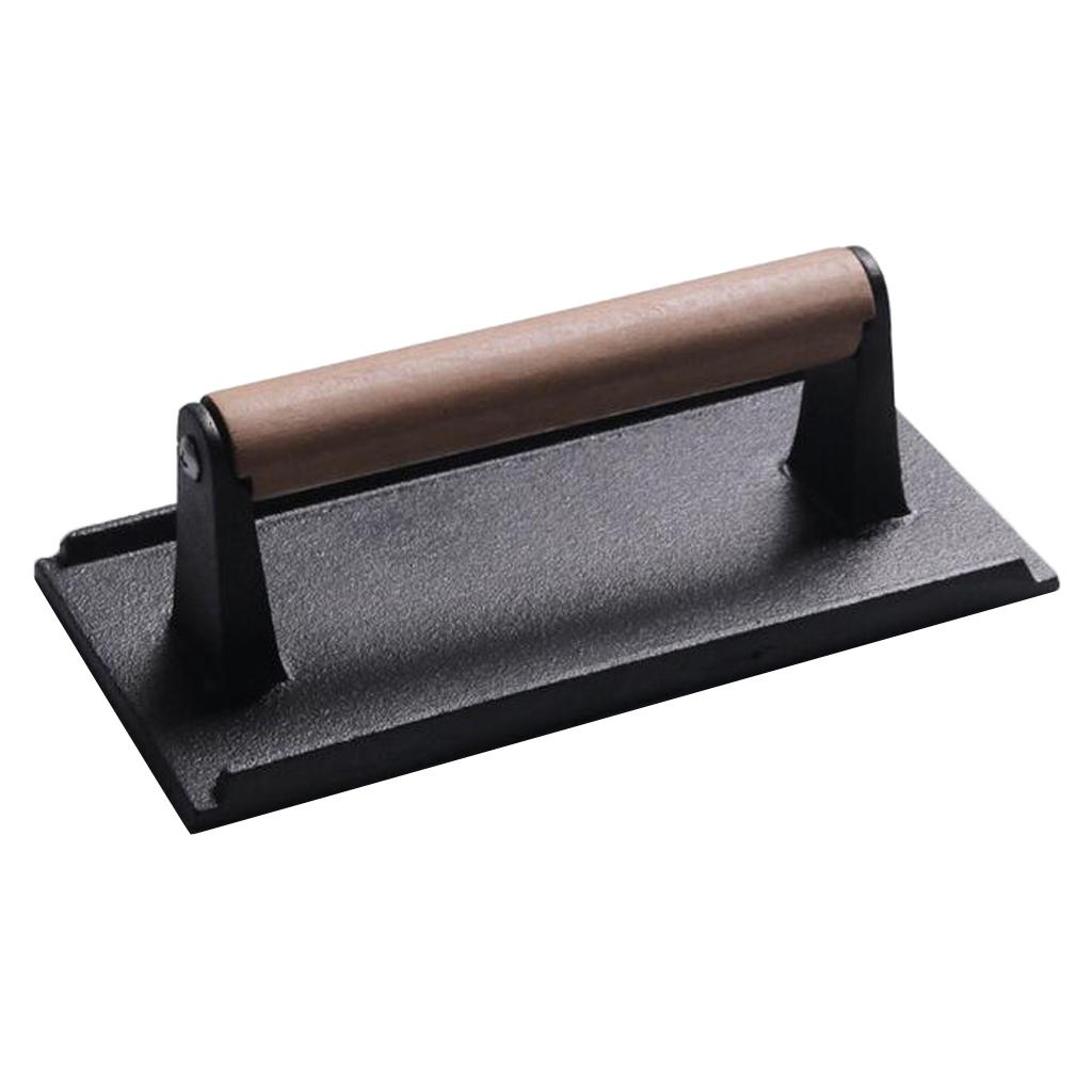 High Quality Kitchen Heavy Cast Flat Iron Steak & Burger Sausage BBQ Grill Press Weight Home Kitchen Supplies Gift