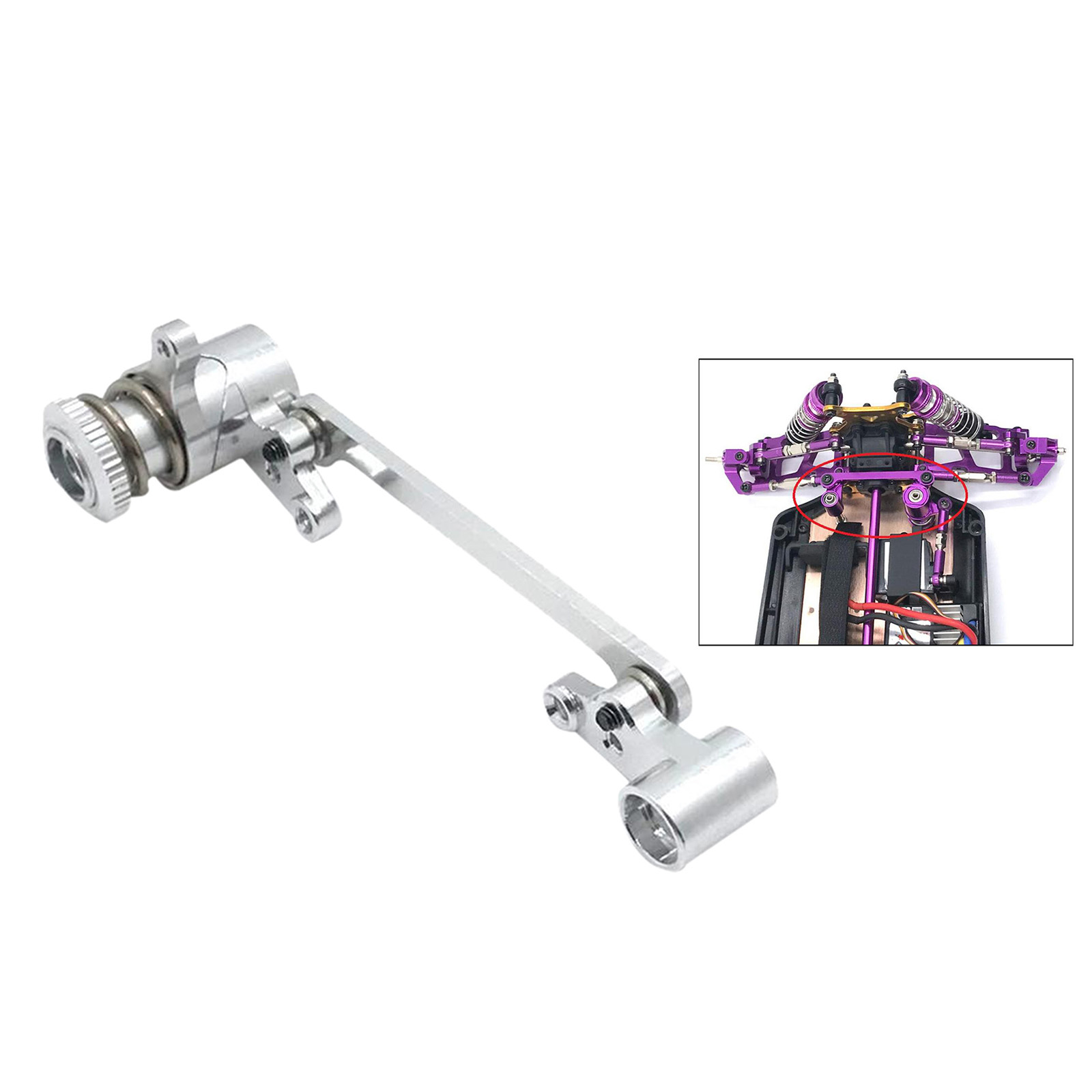 WLtoys 1:12 124018 124019 1:14 144001 RC car upgrade parts Metal Steering group assembly set