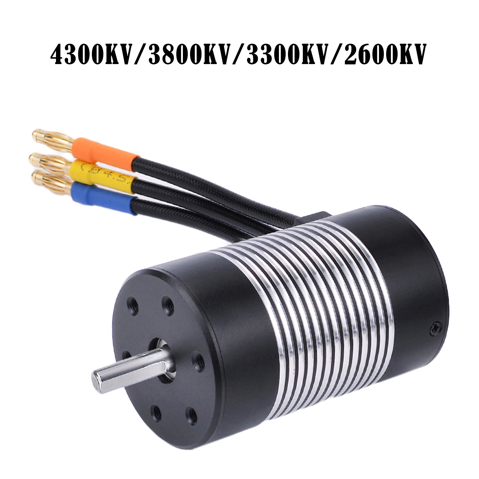 Brushless Motor 4 Pole 12 Slot for 1/10 Rock Climber Car Spare Components 4mm Banana Plug