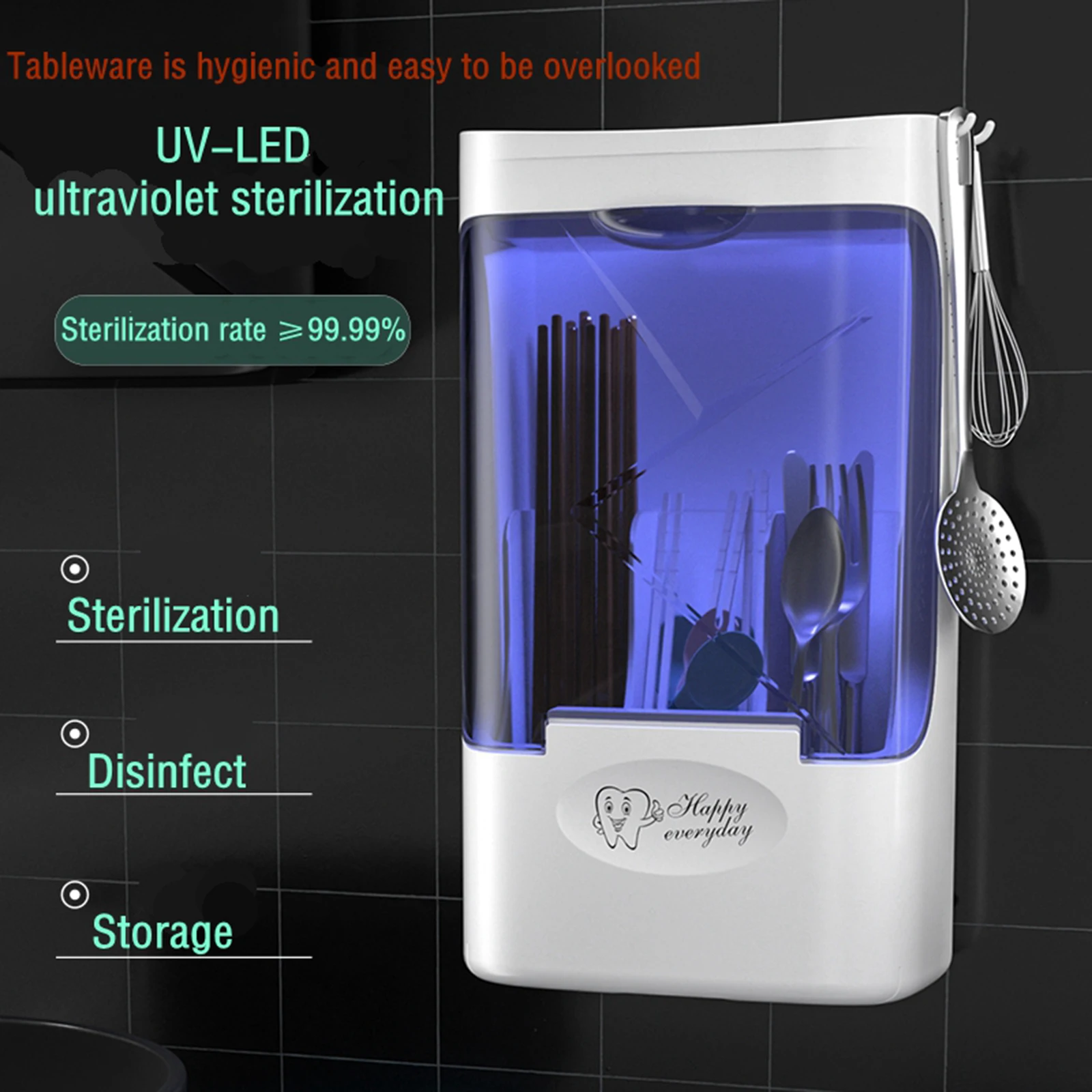 UV Sanitizer Box Ultraviolet LED Light Sterilizer for Phones Baby Bottles UV Sterilization Box Kitchen Sterilization Box