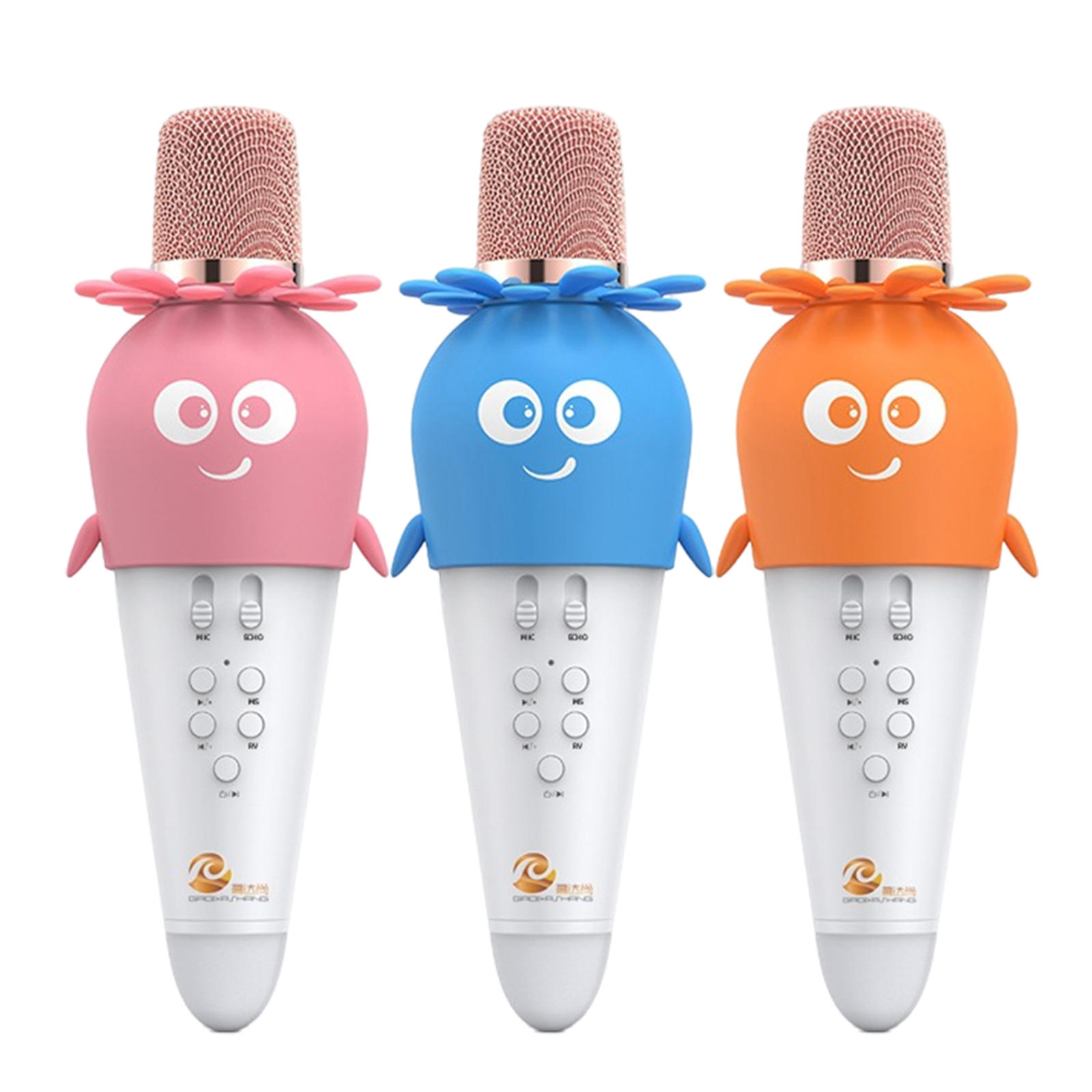 Karaoke Wireless Microphone Bluetooth Mic with LED Lights Handheld Wireless Karaoke Microphone for Kids Children All Age Outdoor