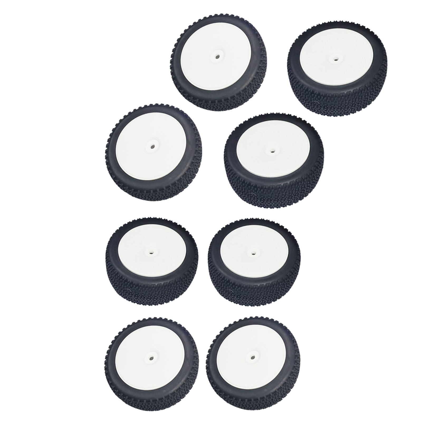 2 Set of RC Car Rubber Tires Replacements for Wltoys 144001 124018 Crawler DIY Parts