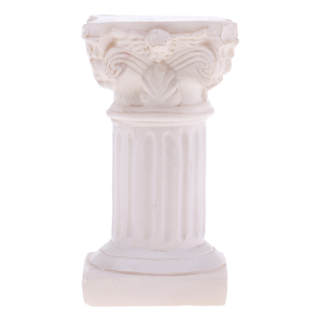 Resin Roman Column Pillar Model Statue Miniature for Sandplay Sand Table Game Kits Garden Yard Diorama Scenery Layout Accessory