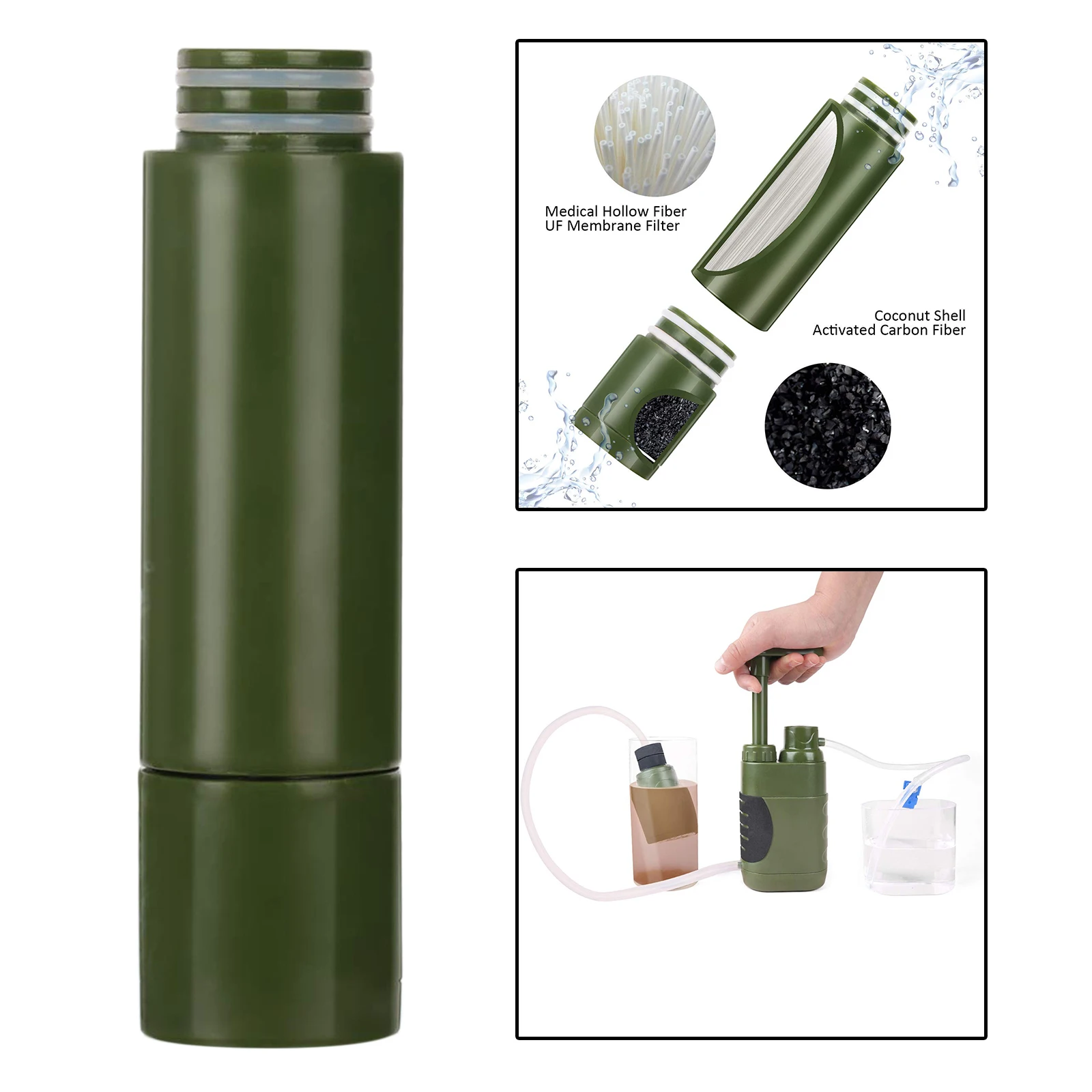 Replaceable Pre-Filter Filter for Outdoor Survival Water Purifier Filtration Emergency Camping Travel