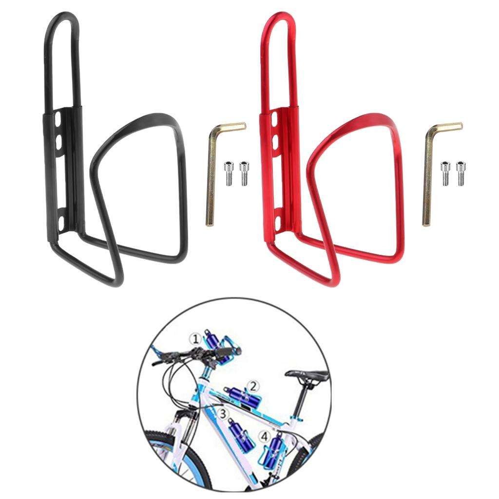 Cycling Water Bottle Cages Mountain Road Bike Water Bottle Holder Bicycle Alloy Water Drinks Mount Holder Brackets Rack