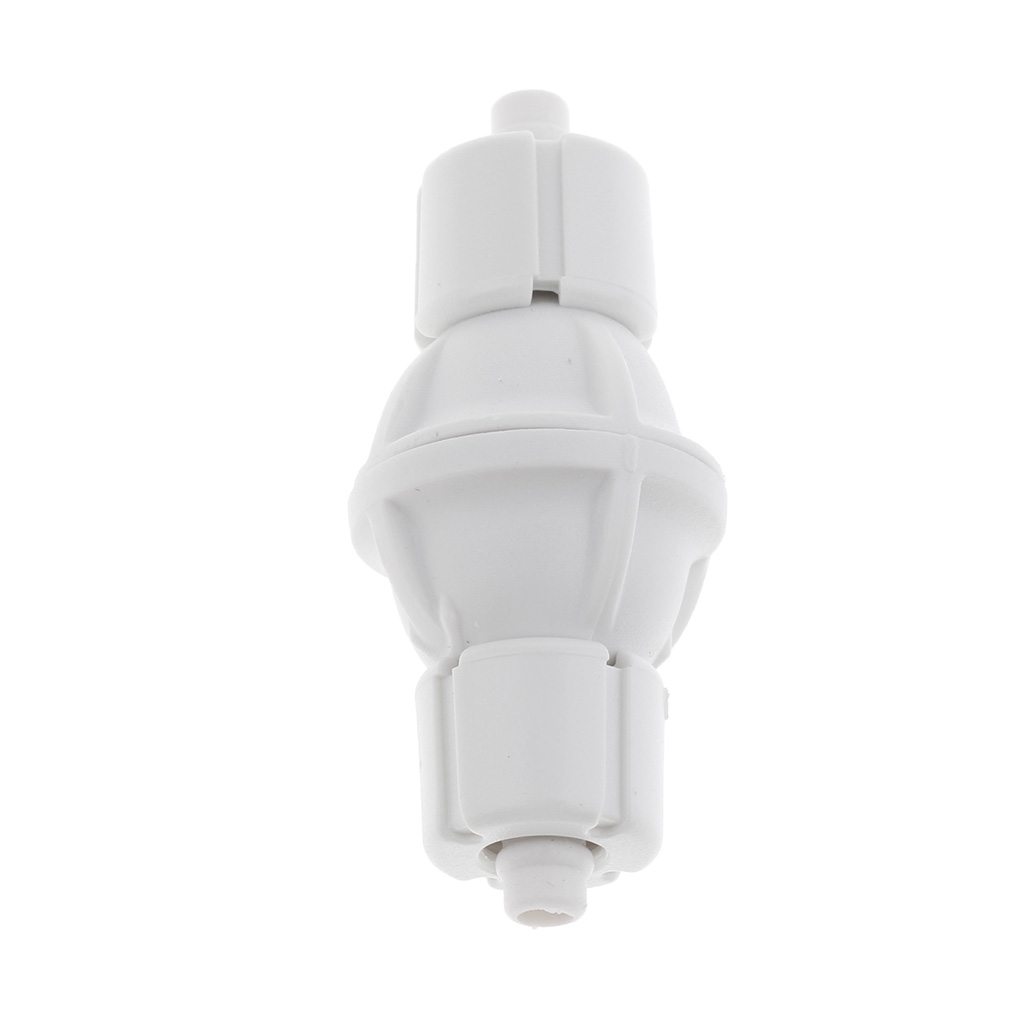 Aquarium Check Valve For Co2 Bubble Counter Air Pump With stainless steel Spring Stop Fish Tank Fastening Plastic