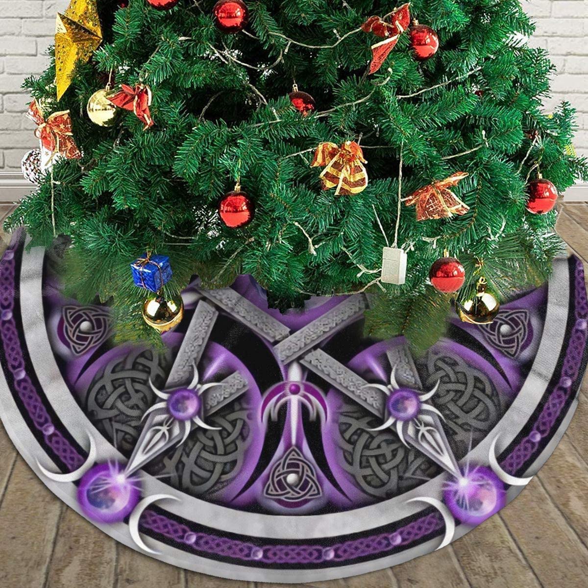 Waliicorners Pentagram Christmas skull Round 3D printed carpet Bedroom carpet 6 H073a4631c9c8406480e7b884926d4416W