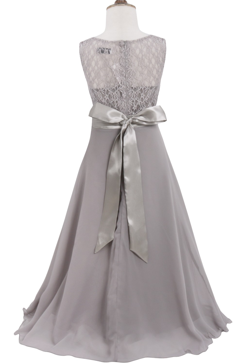 Kid Elegante Brautjungfer Blume Mädchen Kleider Für Mädchen Abend Party Hochzeit Kleid Teenager Kinder Lange Prinzessin Kleid 4-14 jahr – Detail 12