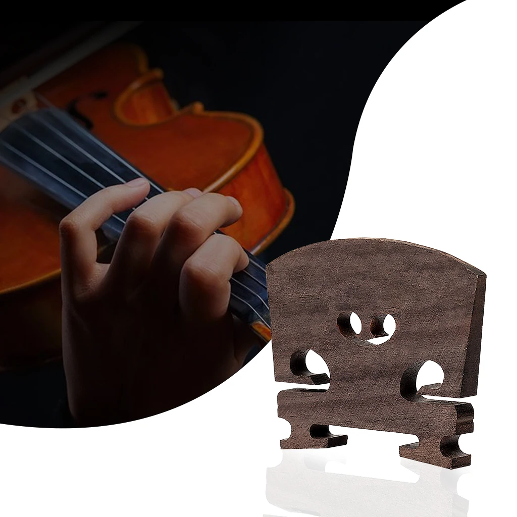 1pc Concert 4/4 Violin Ebony Bridge Great Sound Durable String Accessory