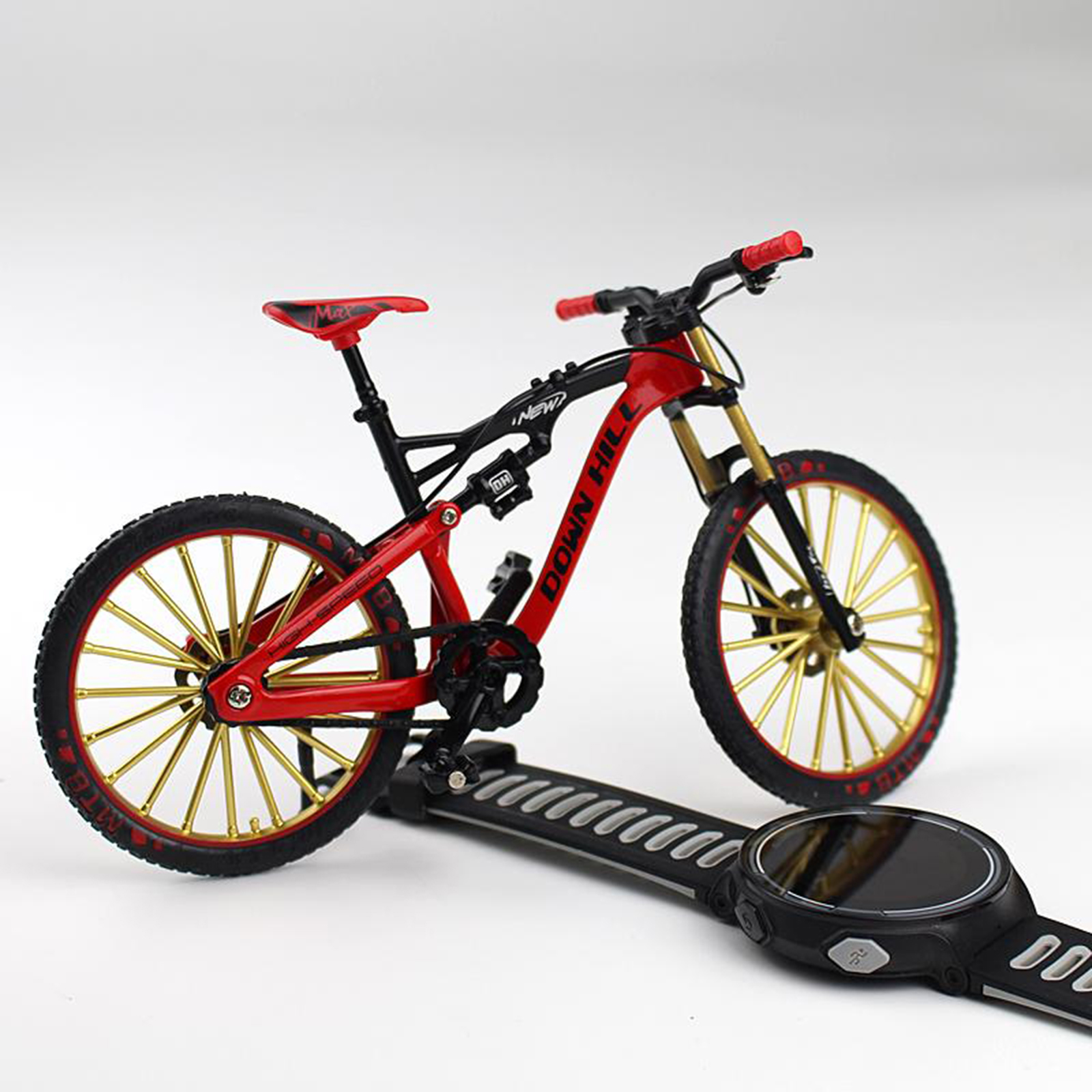 Bicycle Model Kids Bike Toy Mountain Bike Mountain Bike Collection Red Toys & Hobbies Contemporary Manufacture