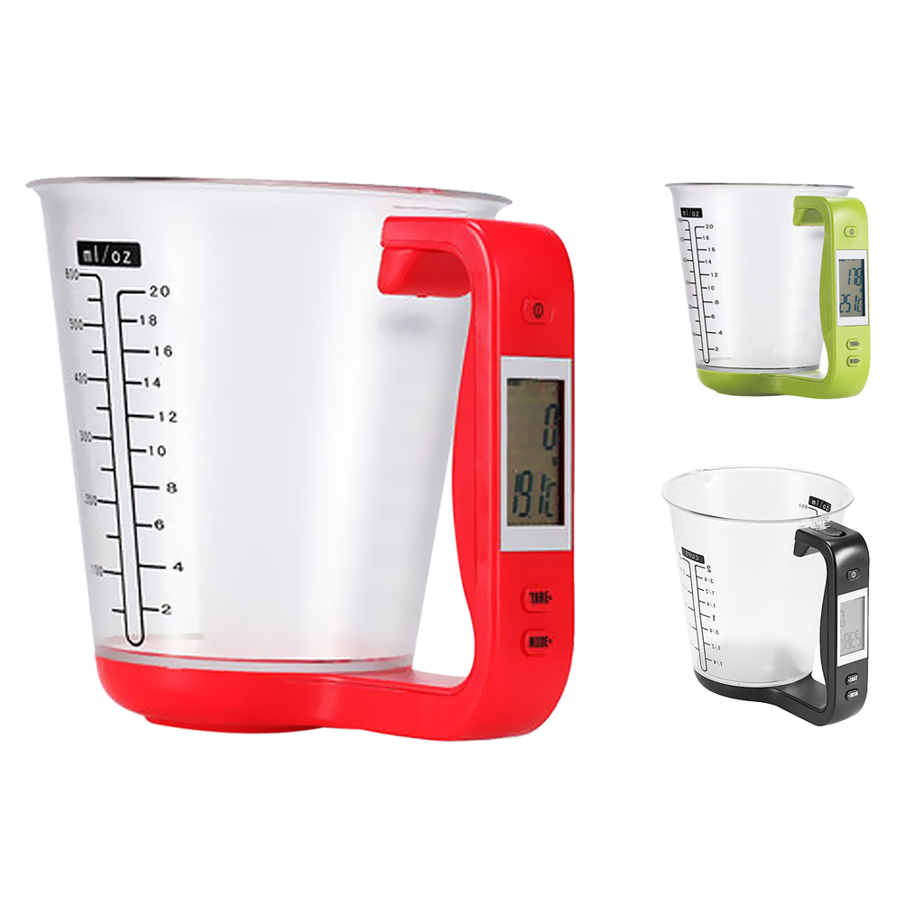 Digital Liquid Crystal Display Measuring Electronic Kitchen Detachable Cup Scale 3 Colors