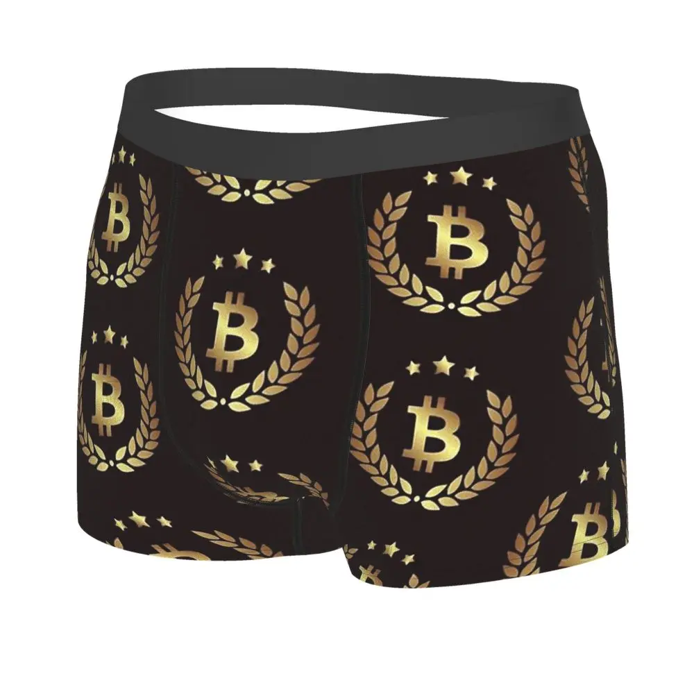 Bitcoin BTC Mining Bit Coin King Underpants Homme Panties Man Underwear Ventilate Shorts Boxer Briefs boxers with pockets