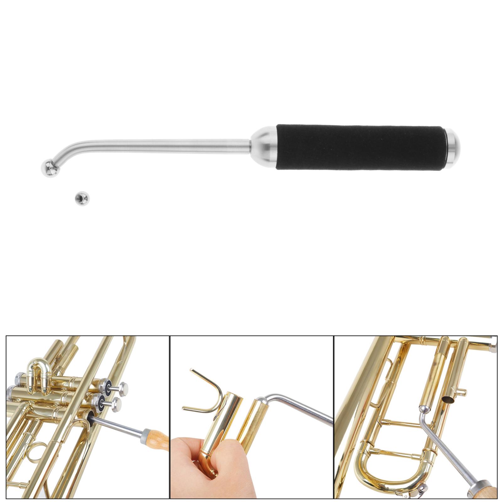 Trumpet Elbow Repair Handle Tools with Metal 2 Balls Accessories Parts Trumpet Maintenance Care for Trumpet French Horn