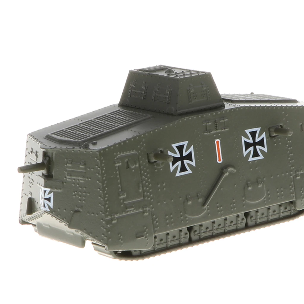 1/100 German A7V Tank Model WWI  Main Battle Tank Collectible Gift