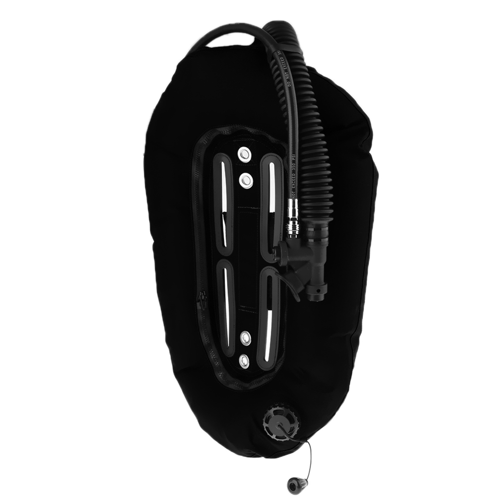 Snorkeling Diving Donut Wing with Single Tank BCD Buoyancy Compensators Black