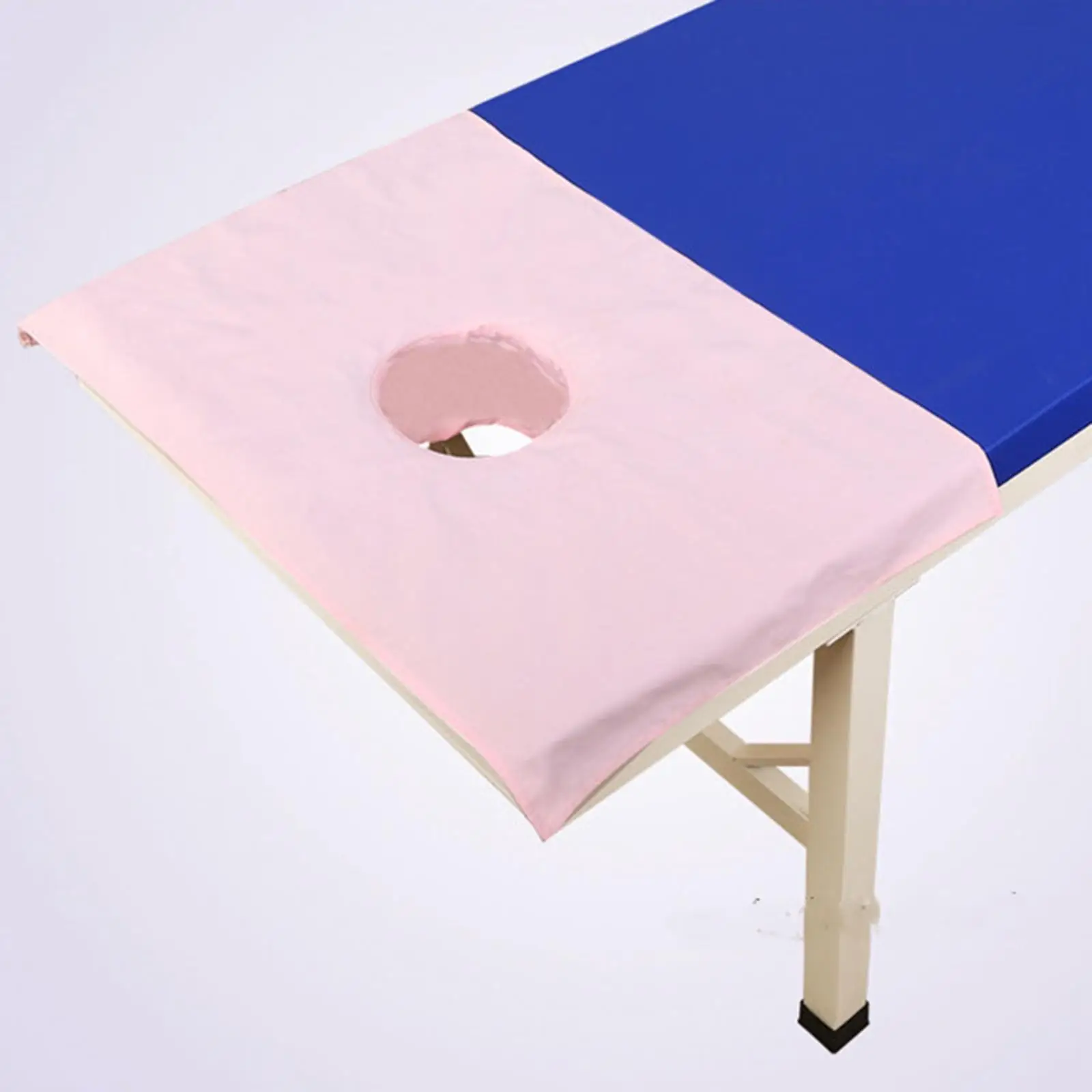 Massage Table Cover Sheet with Face Hole Massage Towel Cotton Massage Bed Sheet Sectional Towelling Cover for Massage Tables