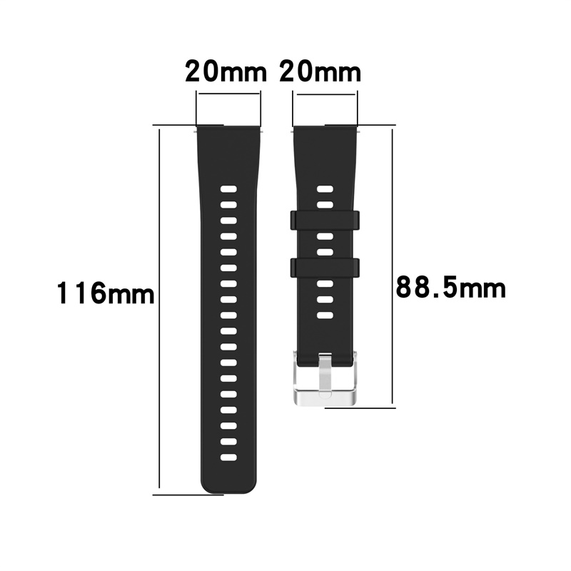 Sport Silicone Watch Strap For Huawei Honor Watch ES Waterproof Wrist ...