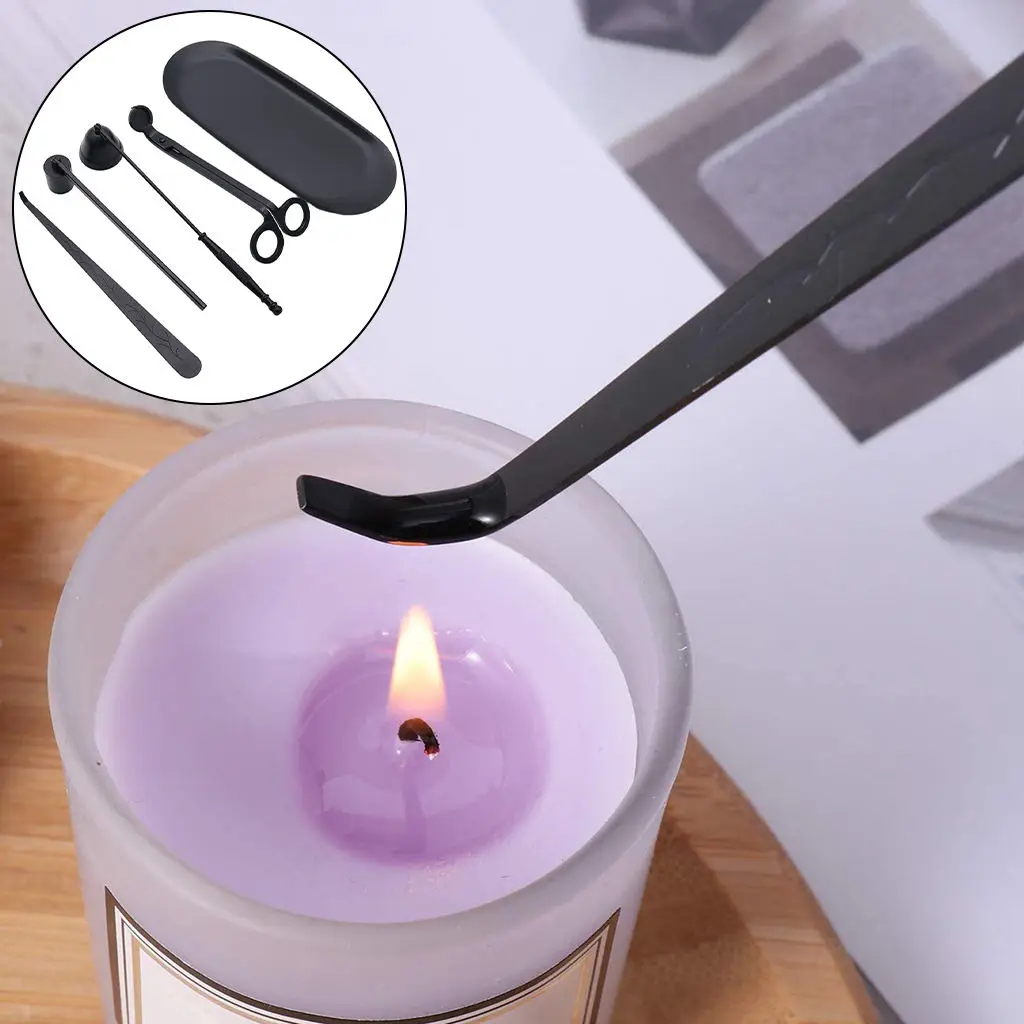 5pcs/set Candle Snuffer Candle  Trimmer  Dipper Candle Accessory Kit Set Home Decor For Party Wedding