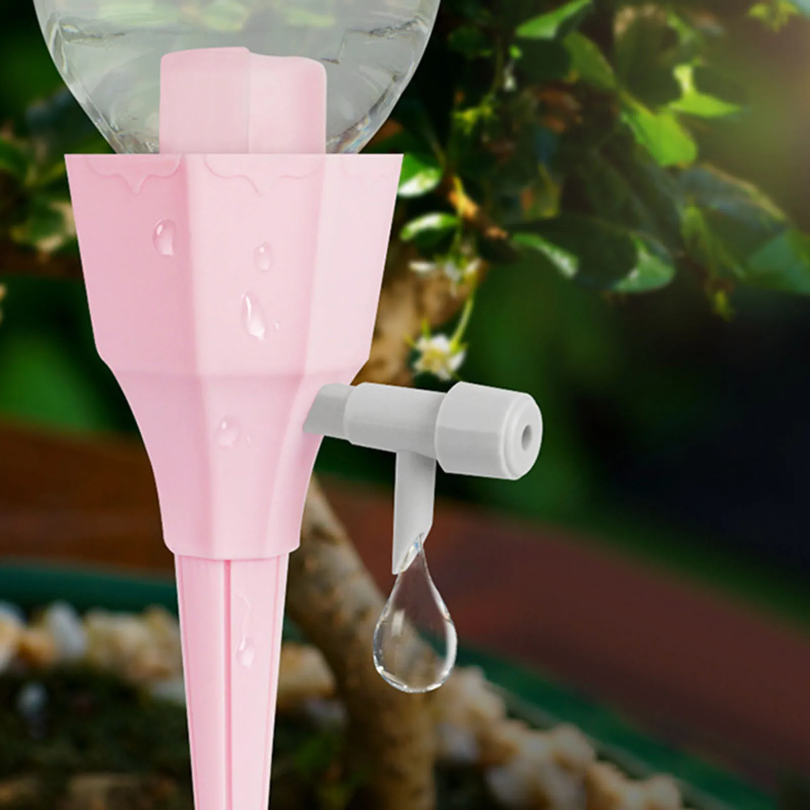 1/3/5PC Plant Self-Watering Spikes Devices Automatic Drip Irrigation with Switch 