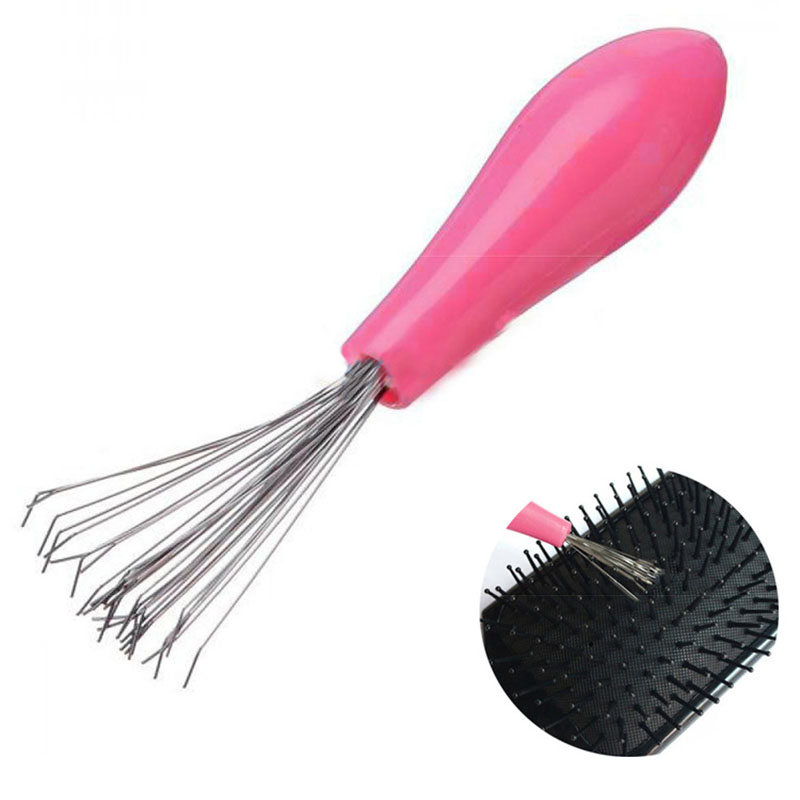 Best of New Mini Hair Brush Combs Cleaner Embedded Tool Plastic Cleaning Remover Handle Tangle Hair Brush Hair Care Salon Styling Tools Reviews & Tips - Image 4