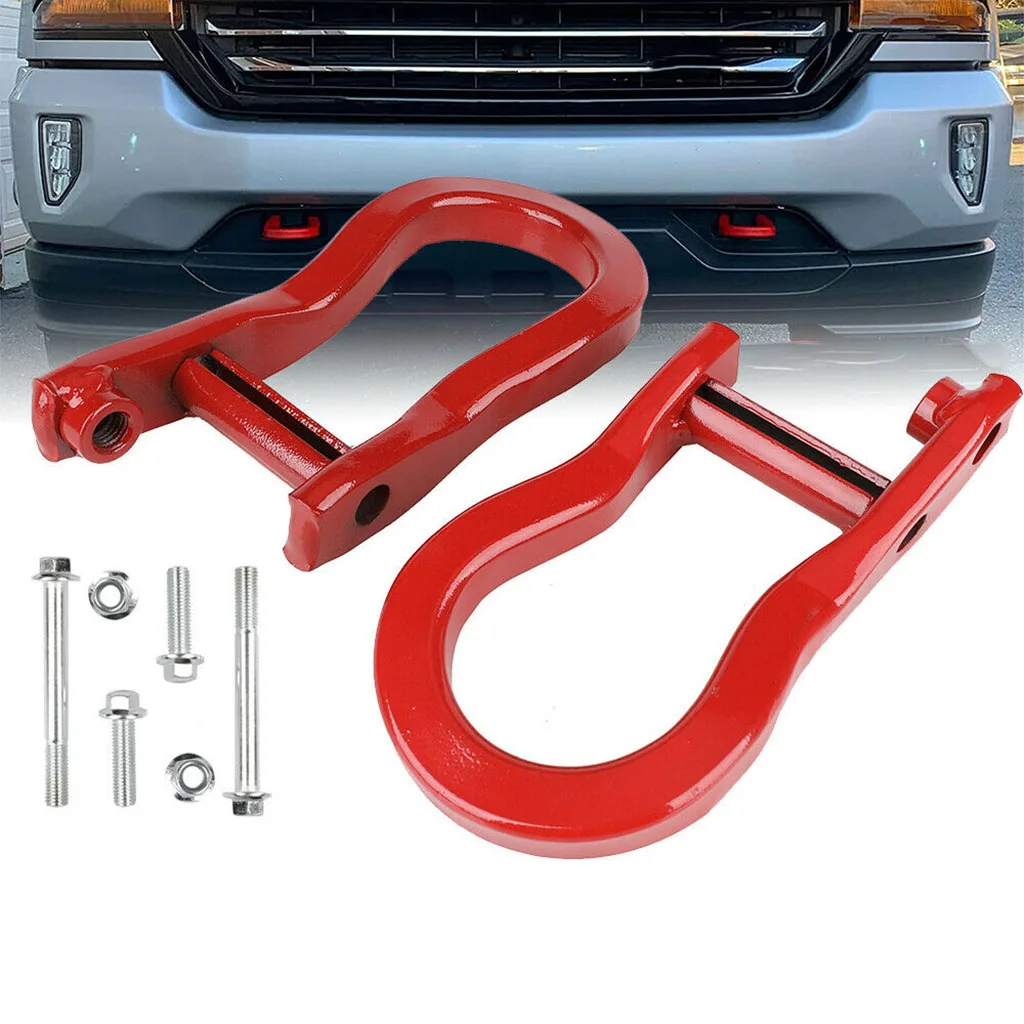 2x Car Tow Hooks for Chevrolet Silverado1500 LD 2019 Vehicle Accessories