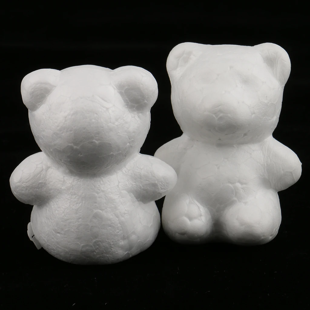 Phenovo 20pcs/Lot Butterfly/Star/Bear Shaped Styrofoam Foam Ornaments for DIY Modelling Craft Christmas Trees Decor Kids Craft