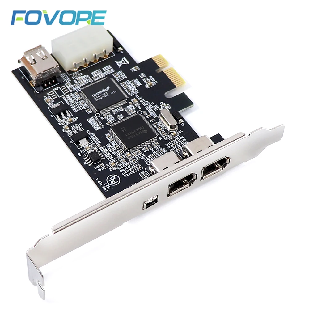 XCSOURCE® 4 puertos PCI Firewire adaptador de la tarjeta 1394 1394-3 externa 1 Interna AC534 
