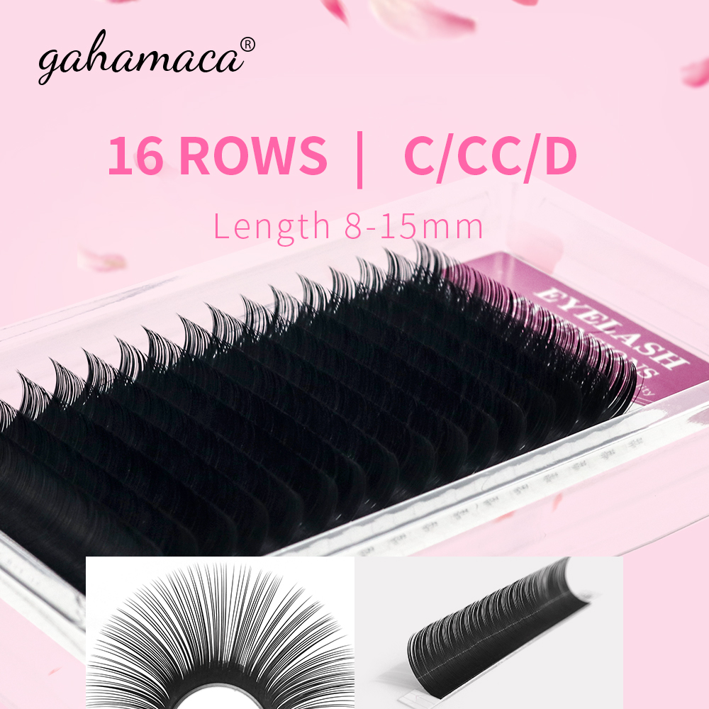 Best of GAHAMACA Individual Russian Volume Eyelashes C CC D Natural False Eyelashes Mink Classic Eyelash Lash Extension Cilia Reviews & Tips