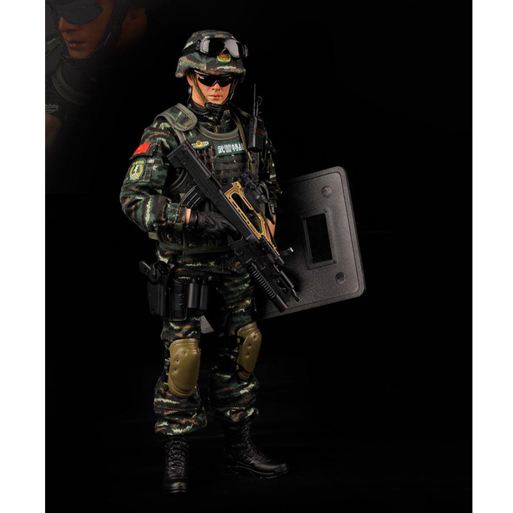 1/6 Special Forces Action Figure, DIY Movable Realistic Headsculpt Soldier