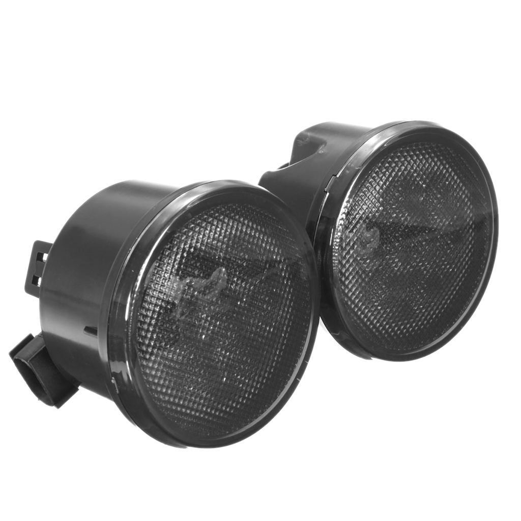 1 Pair Amber Front LED Turn Signal Light Assembly Indicator Side  Parking Lights For Jeep Wrangler JK 2007~2016 98 x 98 x 80mm