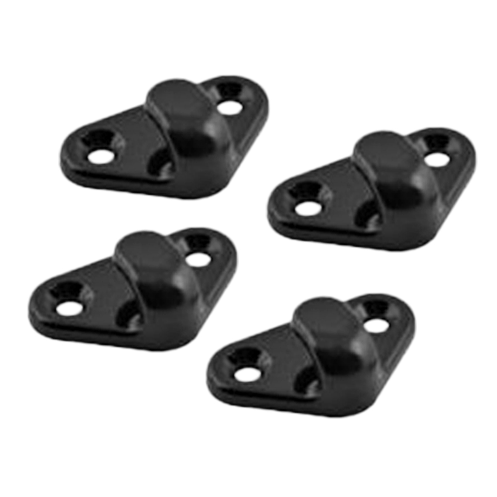 4x Durable Nylon Replacement Kayak Canoe Lashing Hooks /  Kit & Screws