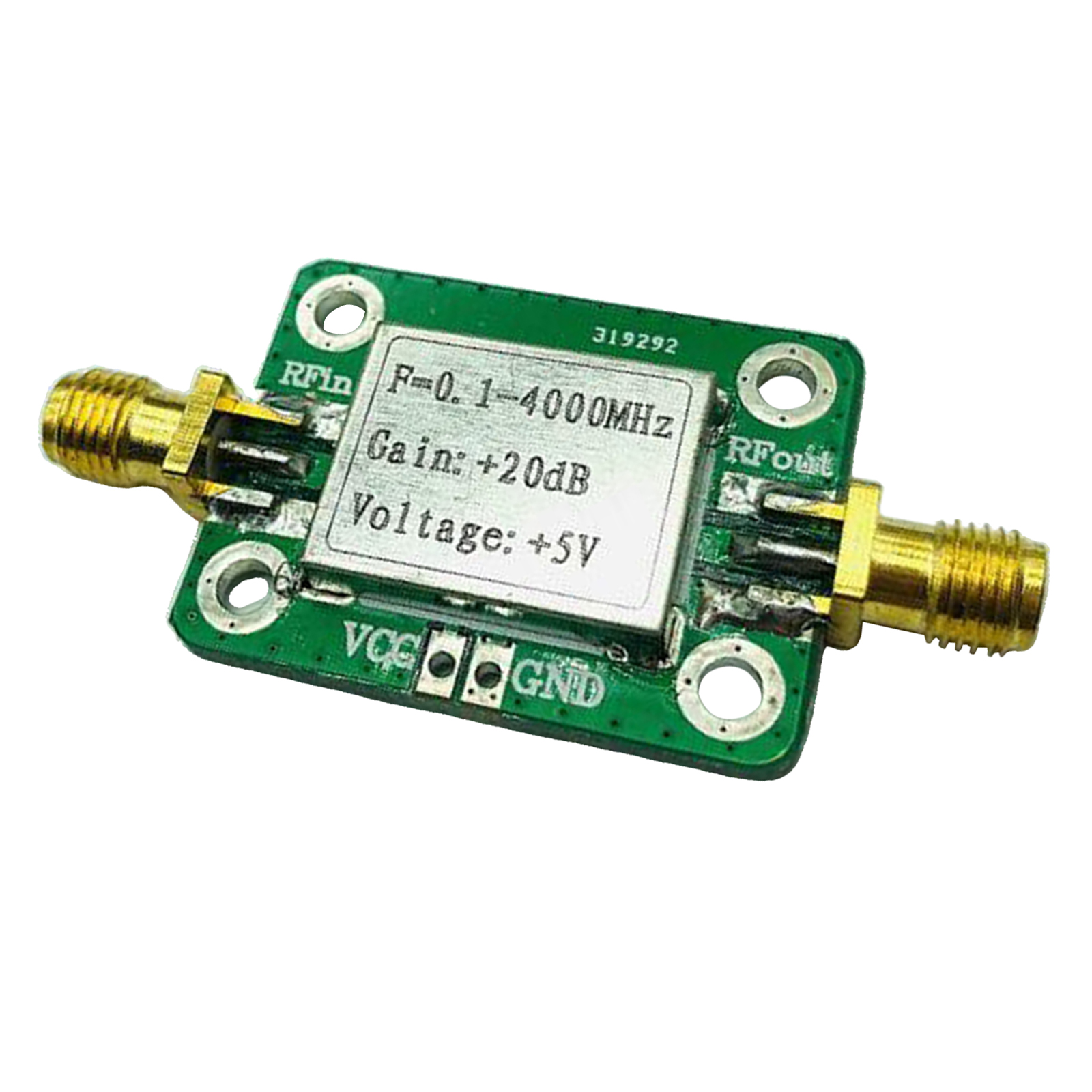 0.1-4000MHz RF Amplifier Board Module Wideband 3.3--5.5VDC for FM Radio Beidou Receiver