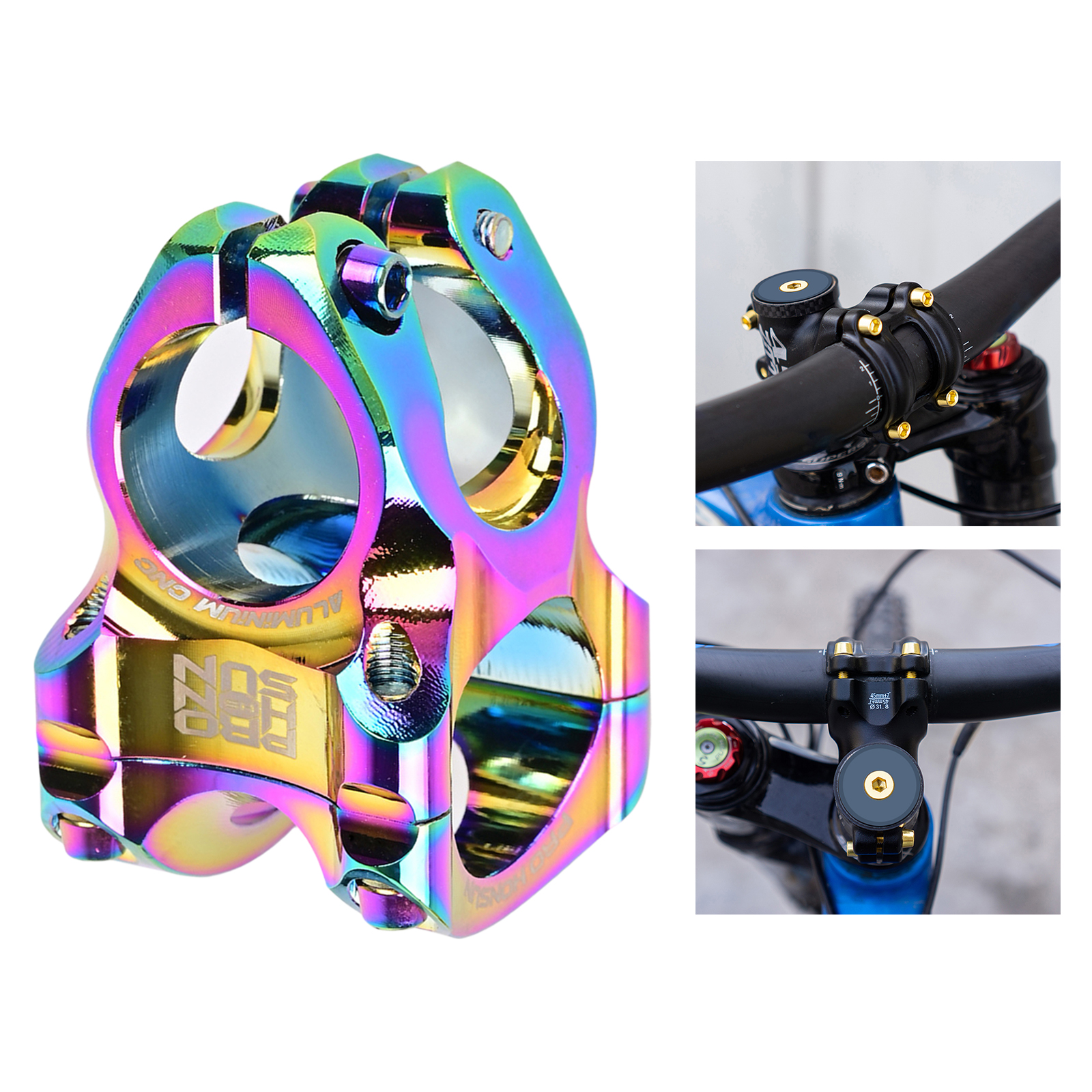 MTB 31.8mm Stem CNC Handlebar Bicycle Ultralight 0 Degree Rise Enduro 28.6mm Steerer Mountain Bike Parts Replacement