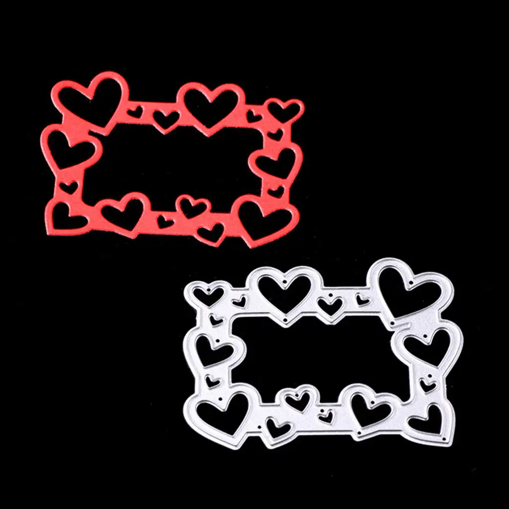 Heart Frame Metal Cutting Dies Stencils DIY Scrapbook Paper Card Album Craft