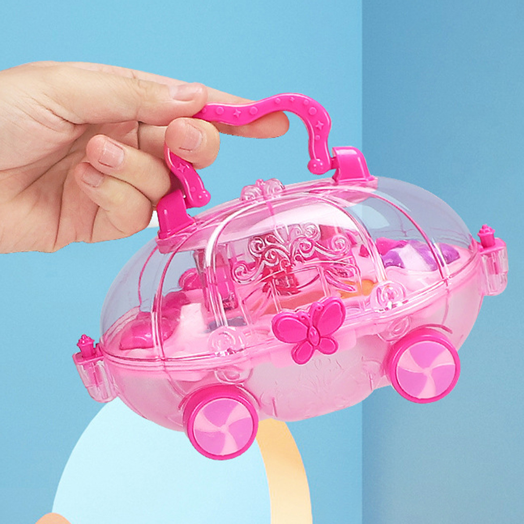 14 PCS Cute Makeup Set Simulation Pretend Fashion Cosmetics Accessories Play Set Washable Birthday Gift for Ages 4 & Up