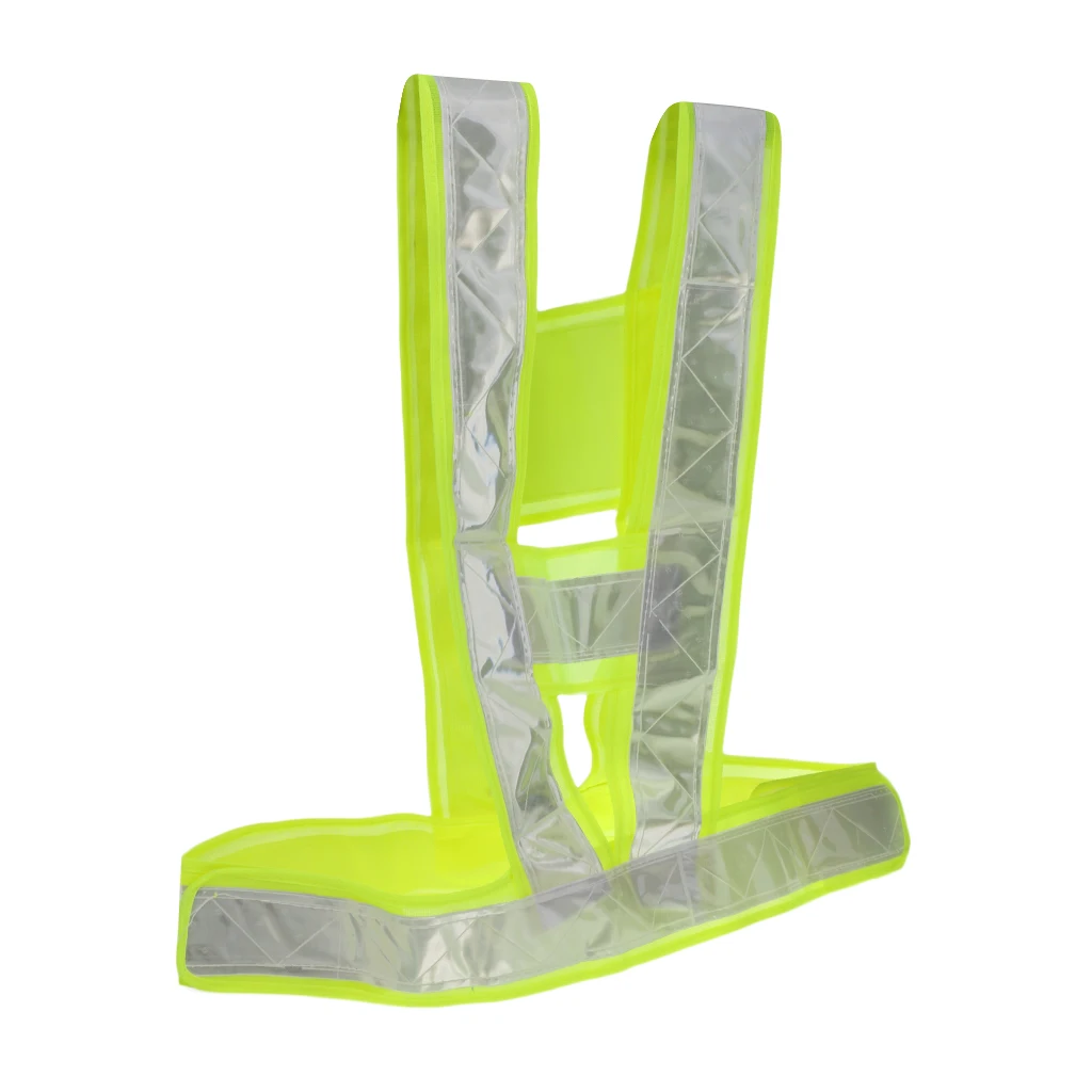 Reflective Vest with High Visibility Straps, Adjustable Waist And
