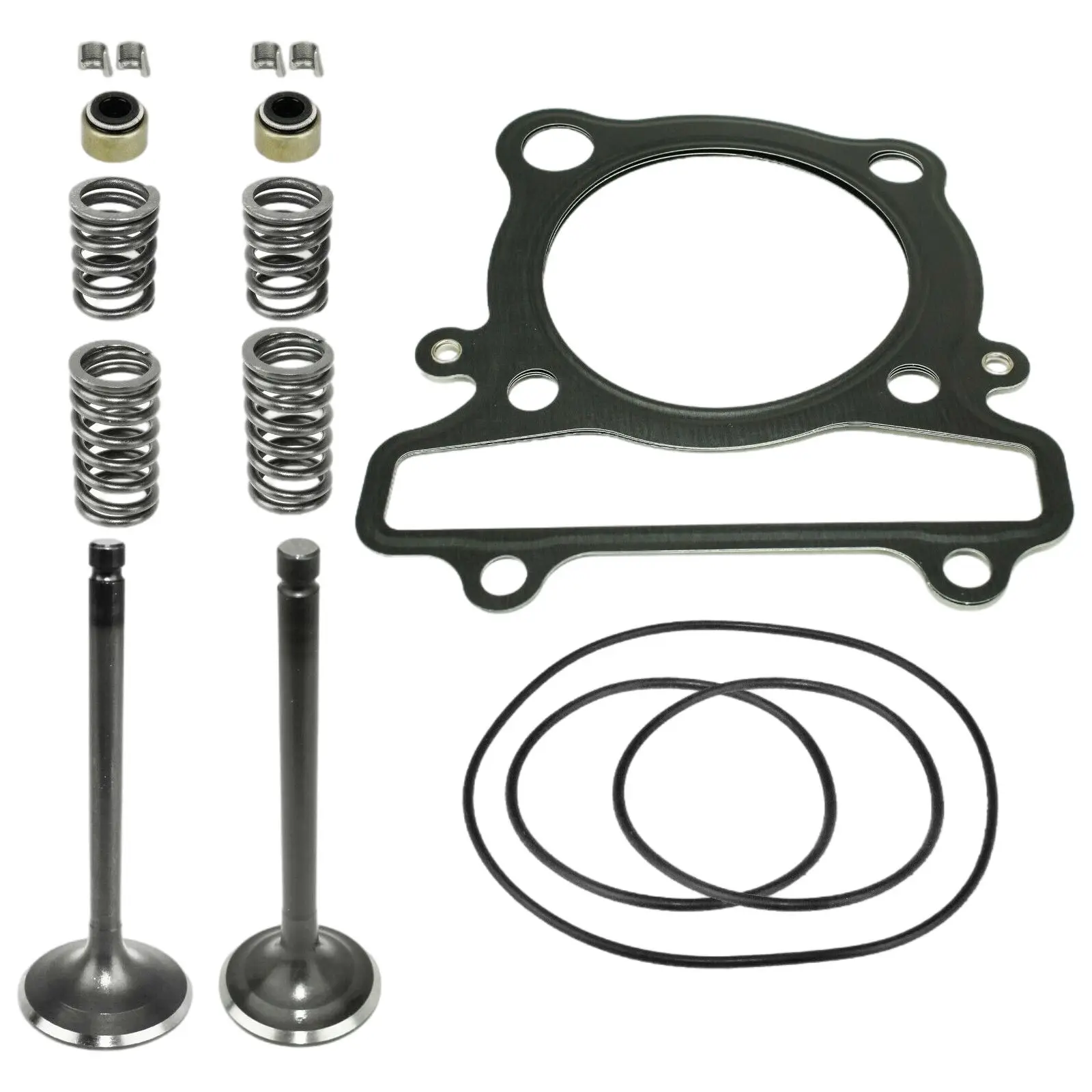 Cylinder Intake Exhaust Valve Gasket Kit CE0067XK117LL Fit for Yamaha 1987-04 Accessories 16Pcs