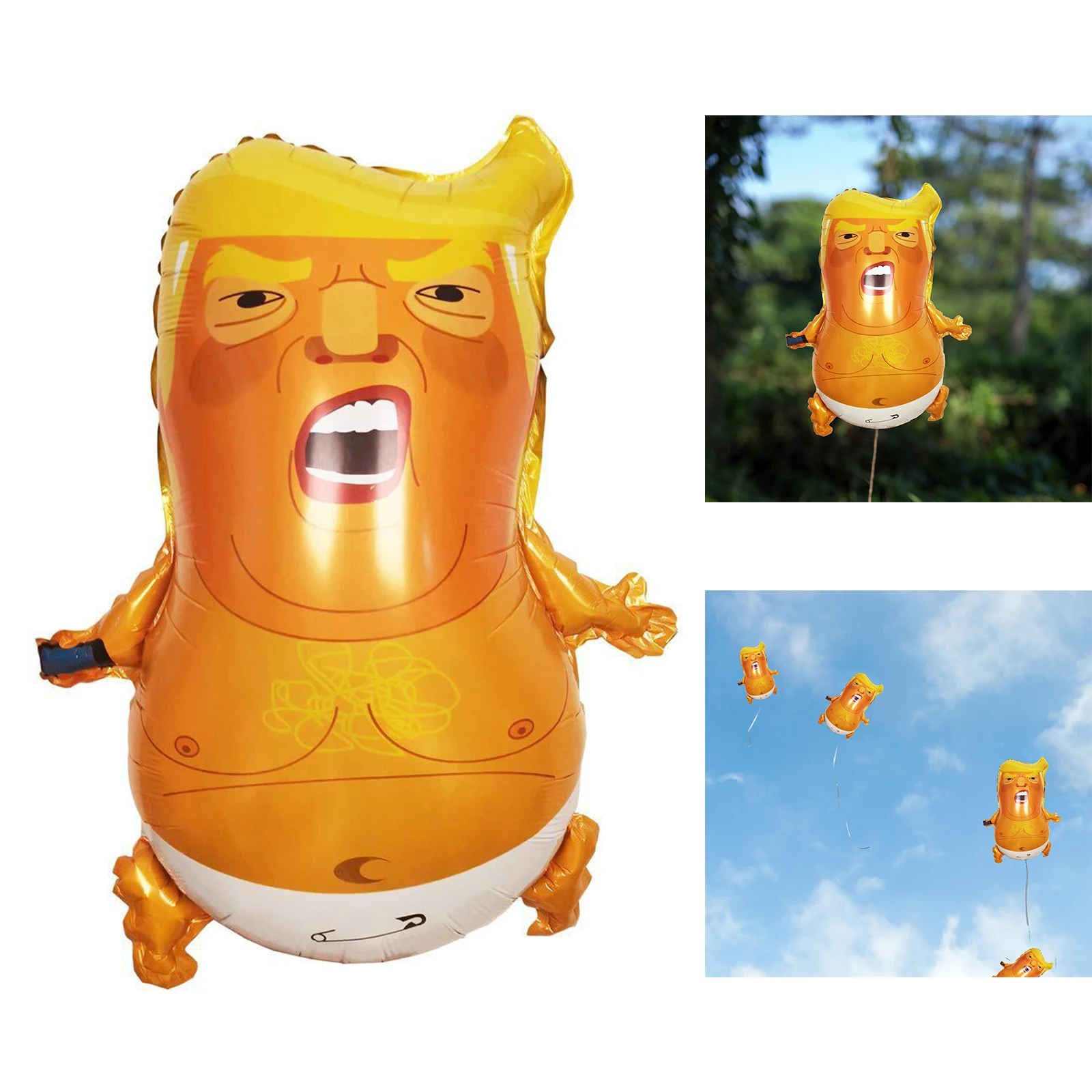 AM I A Baby Trump Baby Party Balloons Balloon Mini Size Funny Toy Donald Trump** 