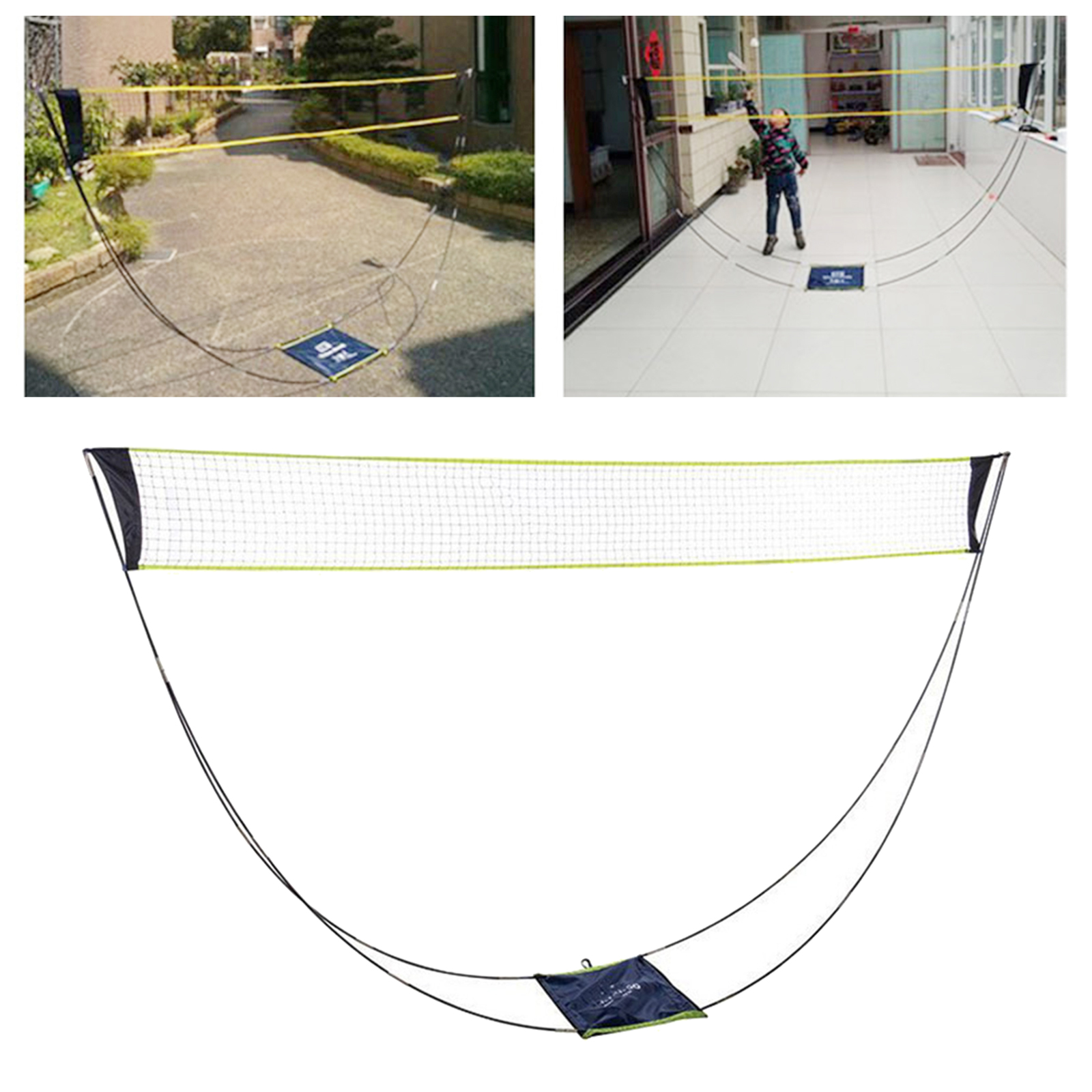 Portable Badminton Net Easy Assemble for Kids Volleyball Yard Backyard